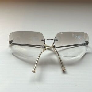 CHANEL 4017-D Sunglasses Rimless Vintage